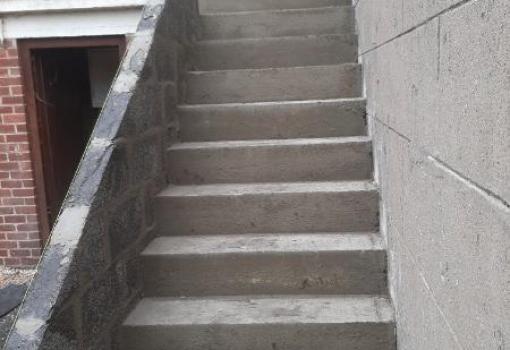 Réalisation d'un escalier en béton